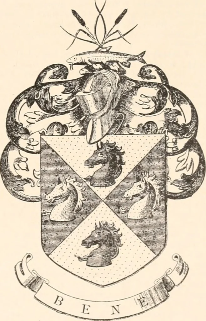 An illustration from Armorial families : a directory of gentlemen of coat-armour, 1905, leaf 208