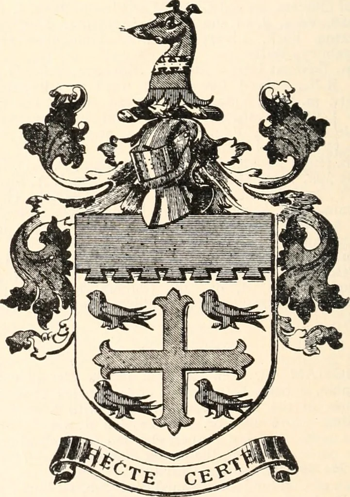 An illustration from Armorial families : a directory of gentlemen of coat-armour, 1905, leaf 209