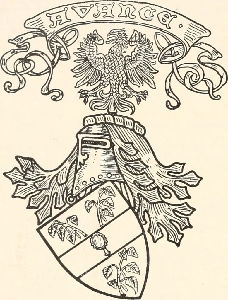 An illustration from Armorial families : a directory of gentlemen of coat-armour, 1905, leaf 211