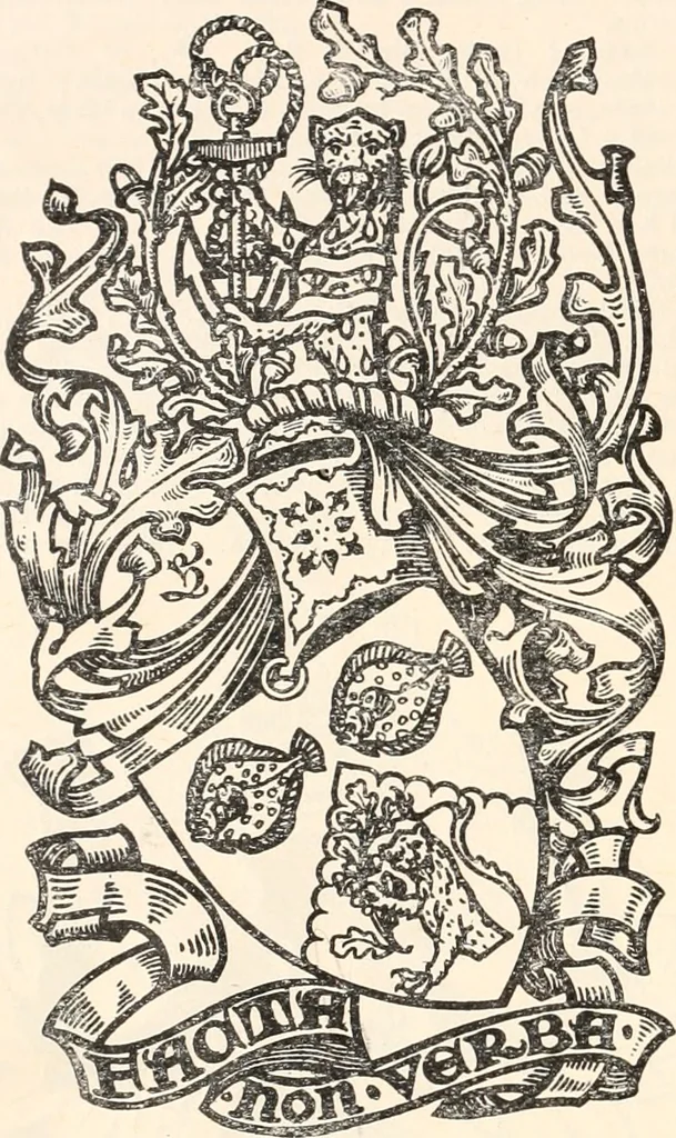 An illustration from Armorial families : a directory of gentlemen of coat-armour, 1905, leaf 213