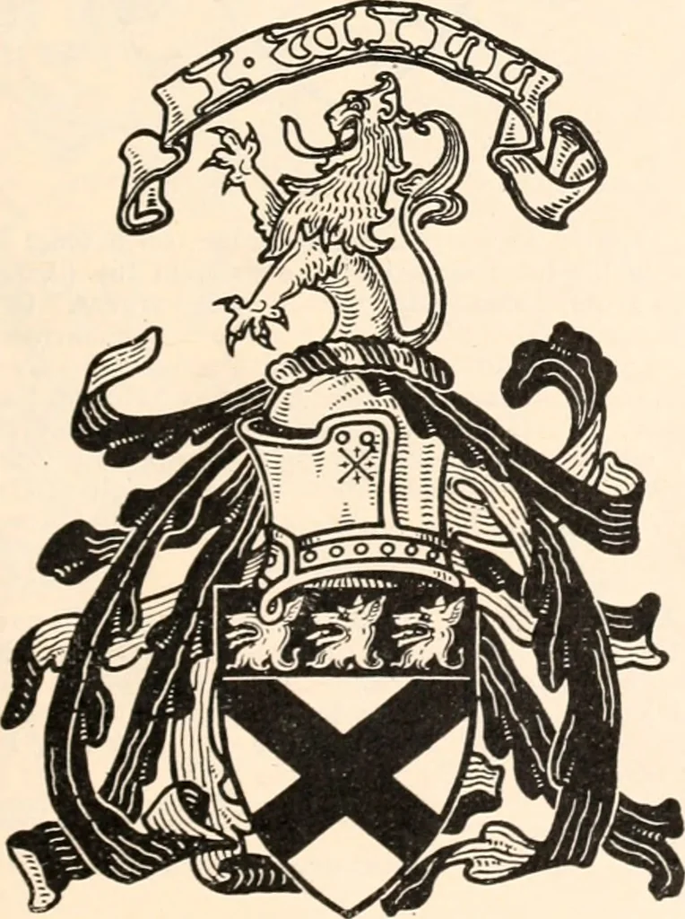 An illustration from Armorial families : a directory of gentlemen of coat-armour, 1905, leaf 214