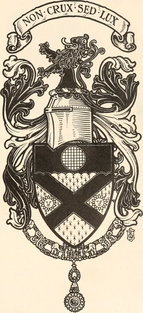 An illustration from Armorial families : a directory of gentlemen of coat-armour, 1905, leaf 214