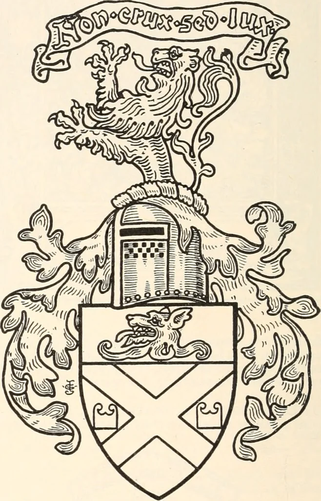 An illustration from Armorial families : a directory of gentlemen of coat-armour, 1905, leaf 215