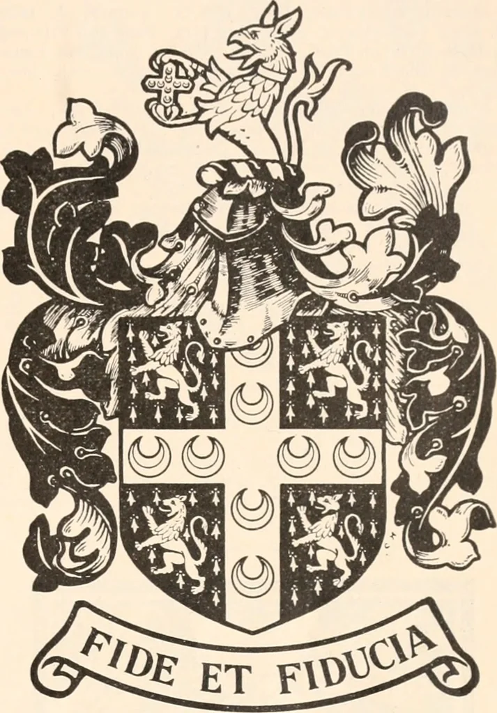 An illustration from Armorial families : a directory of gentlemen of coat-armour, 1905, leaf 218