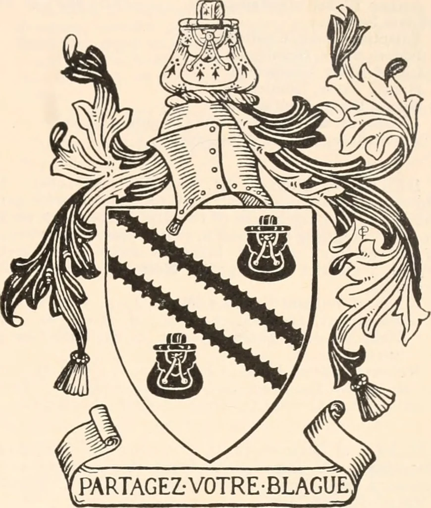 An illustration from Armorial families : a directory of gentlemen of coat-armour, 1905, leaf 220