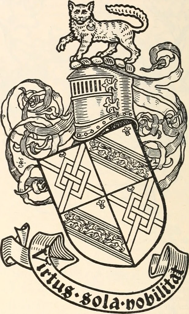 An illustration from Armorial families : a directory of gentlemen of coat-armour, 1905, leaf 221