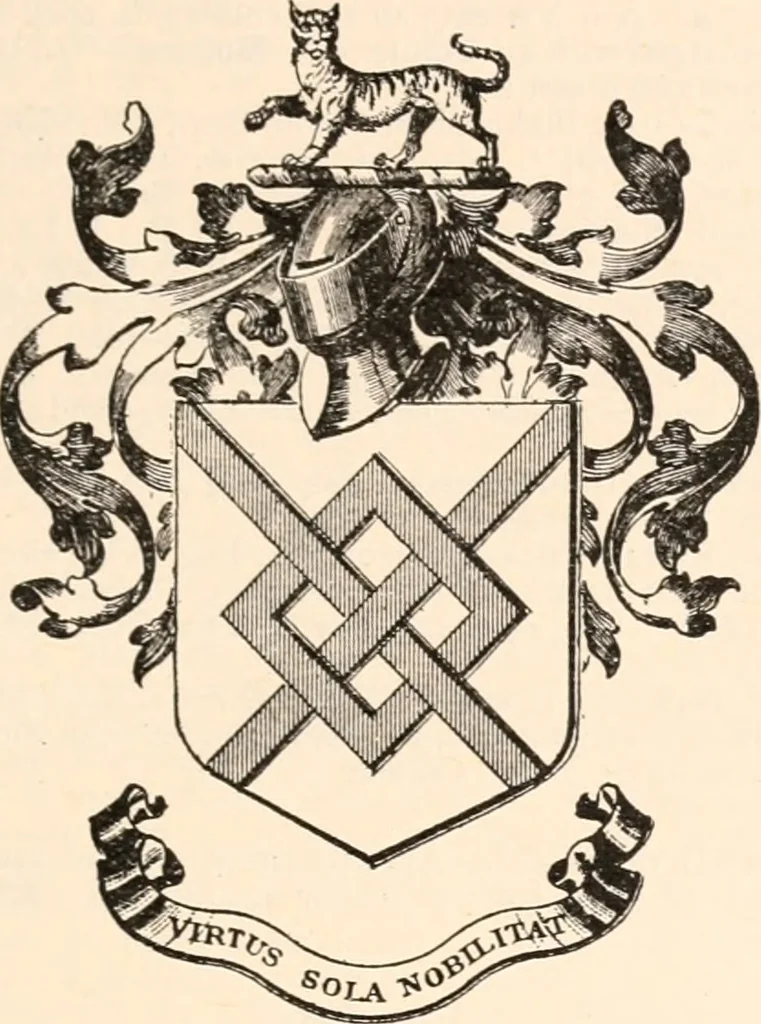 An illustration from Armorial families : a directory of gentlemen of coat-armour, 1905, leaf 222