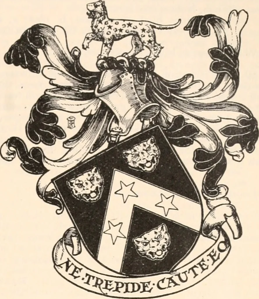 An illustration from Armorial families : a directory of gentlemen of coat-armour, 1905, leaf 226