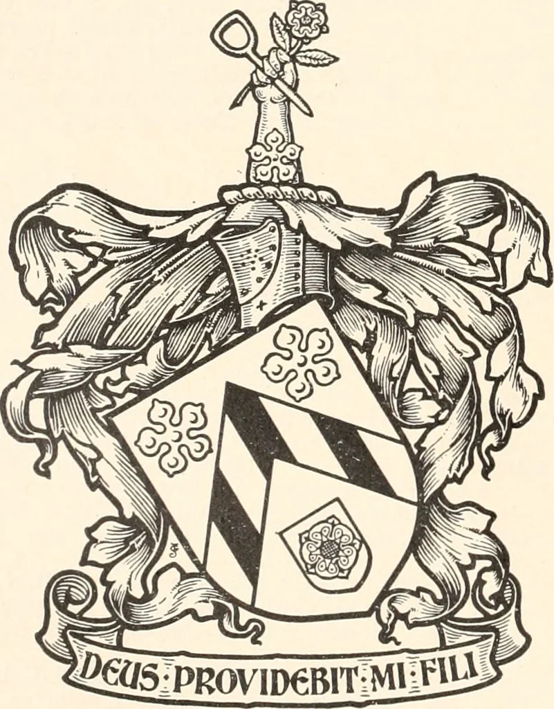 An illustration from Armorial families : a directory of gentlemen of coat-armour, 1905, leaf 231