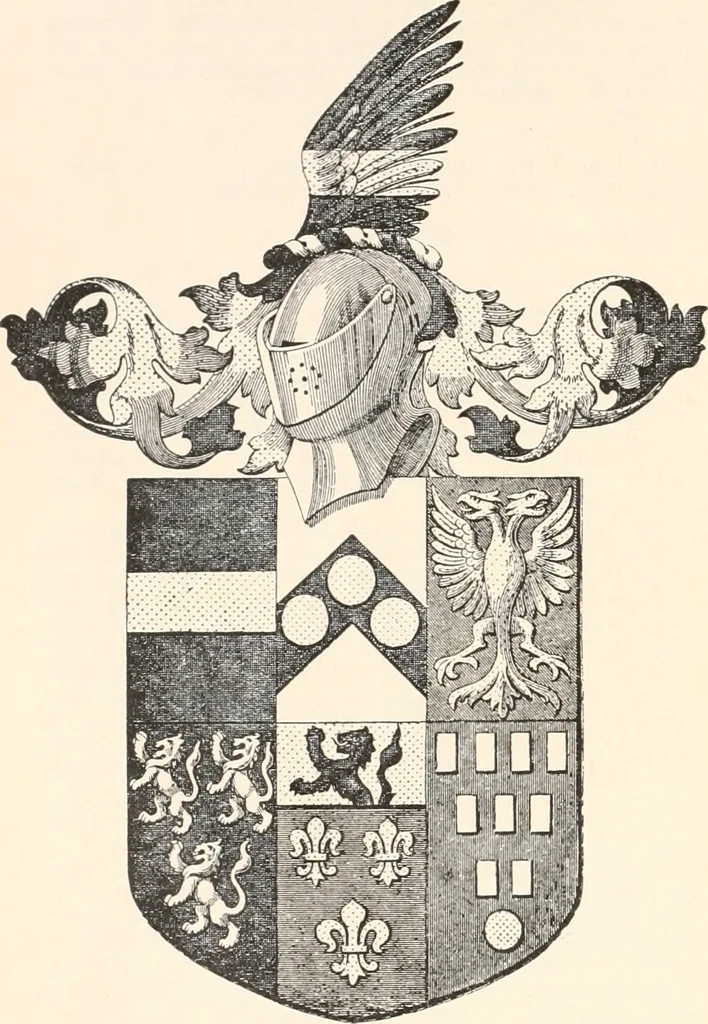 An illustration from Armorial families : a directory of gentlemen of coat-armour, 1905, leaf 235