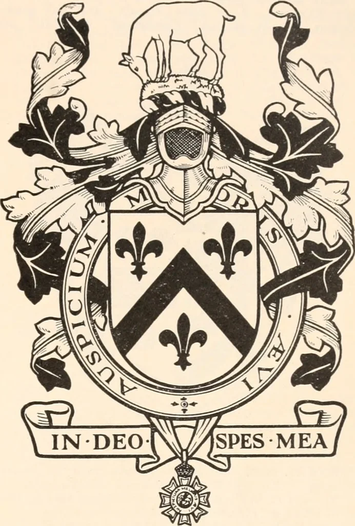 An illustration from Armorial families : a directory of gentlemen of coat-armour, 1905, leaf 236