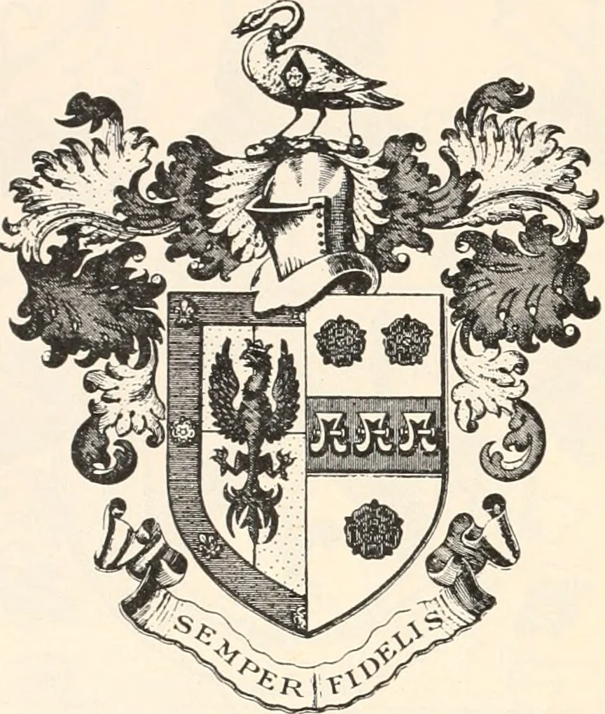 An illustration from Armorial families : a directory of gentlemen of coat-armour, 1905, leaf 237