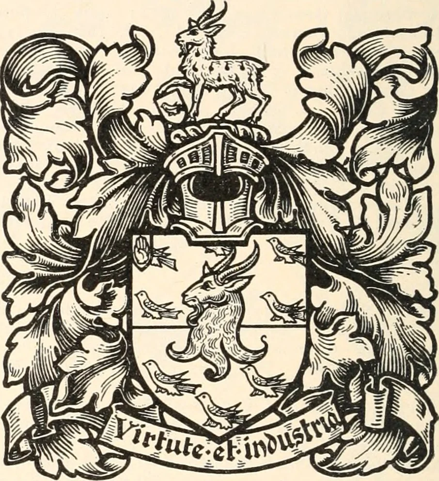 An illustration from Armorial families : a directory of gentlemen of coat-armour, 1905, leaf 237