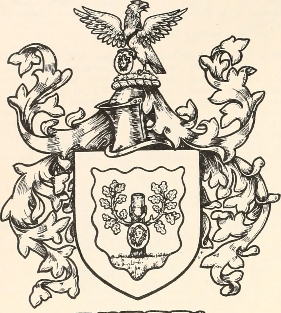 An illustration from Armorial families : a directory of gentlemen of coat-armour, 1905, leaf 239
