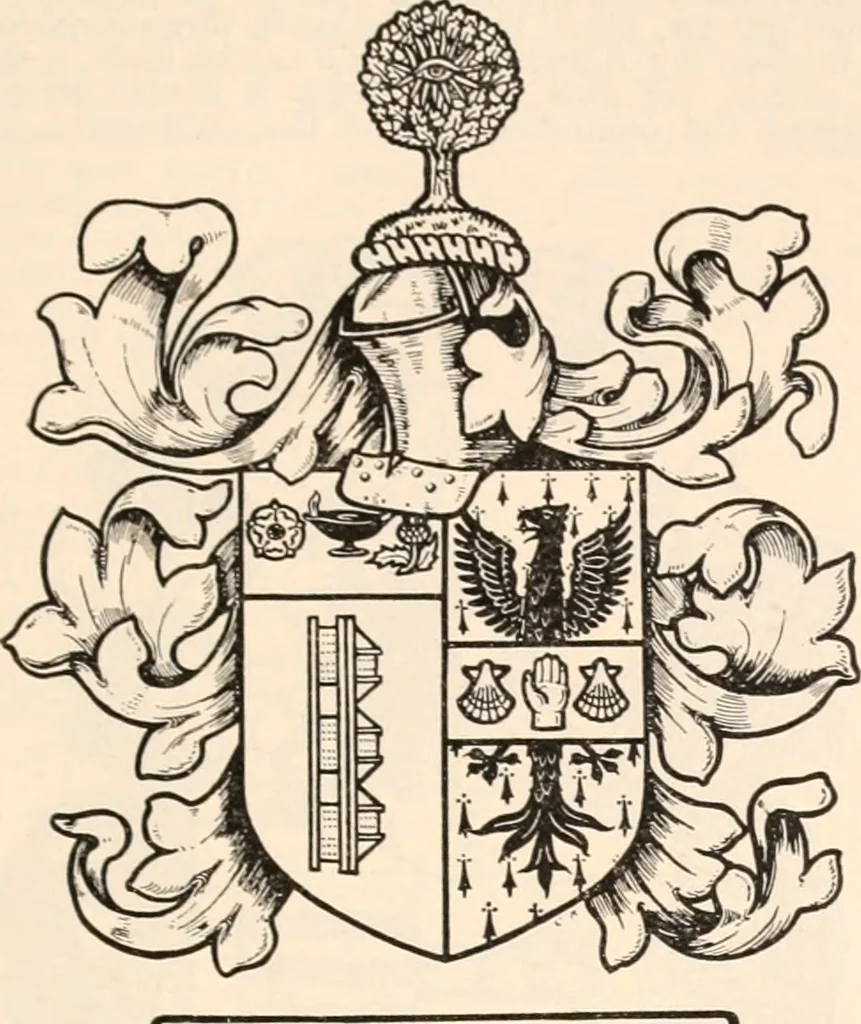 An illustration from Armorial families : a directory of gentlemen of coat-armour, 1905, leaf 242