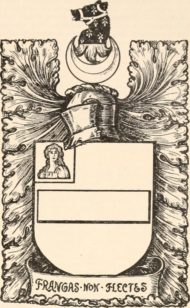 An illustration from Armorial families : a directory of gentlemen of coat-armour, 1905, leaf 242
