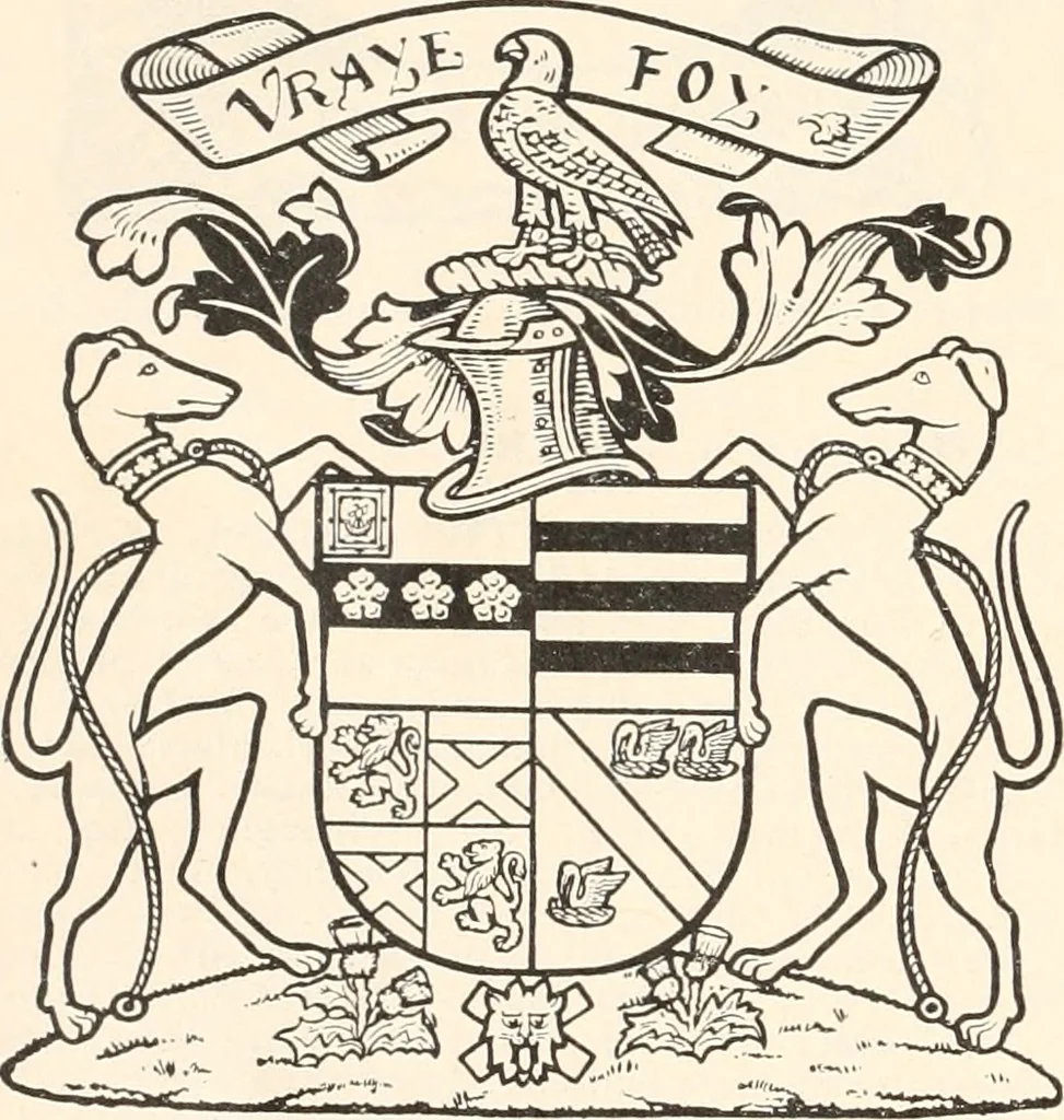 An illustration from Armorial families : a directory of gentlemen of coat-armour, 1905, leaf 243
