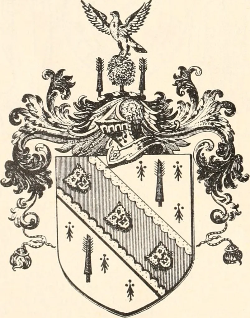An illustration from Armorial families : a directory of gentlemen of coat-armour, 1905, leaf 245
