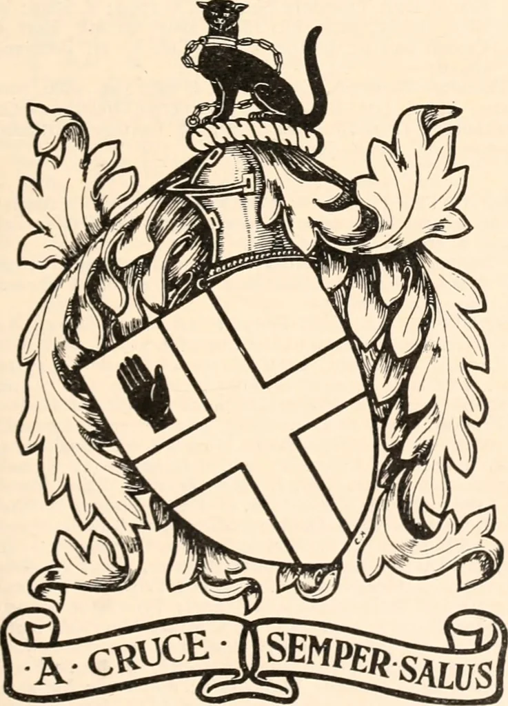 An illustration from Armorial families : a directory of gentlemen of coat-armour, 1905, leaf 246