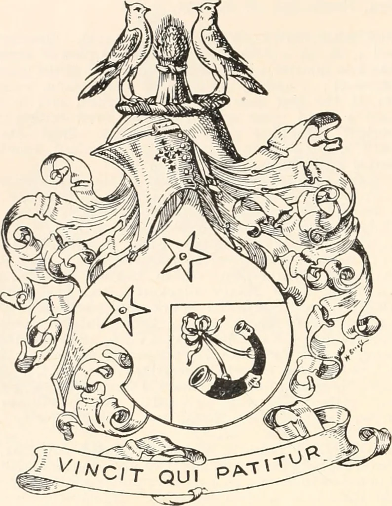 An illustration from Armorial families : a directory of gentlemen of coat-armour, 1905, leaf 247