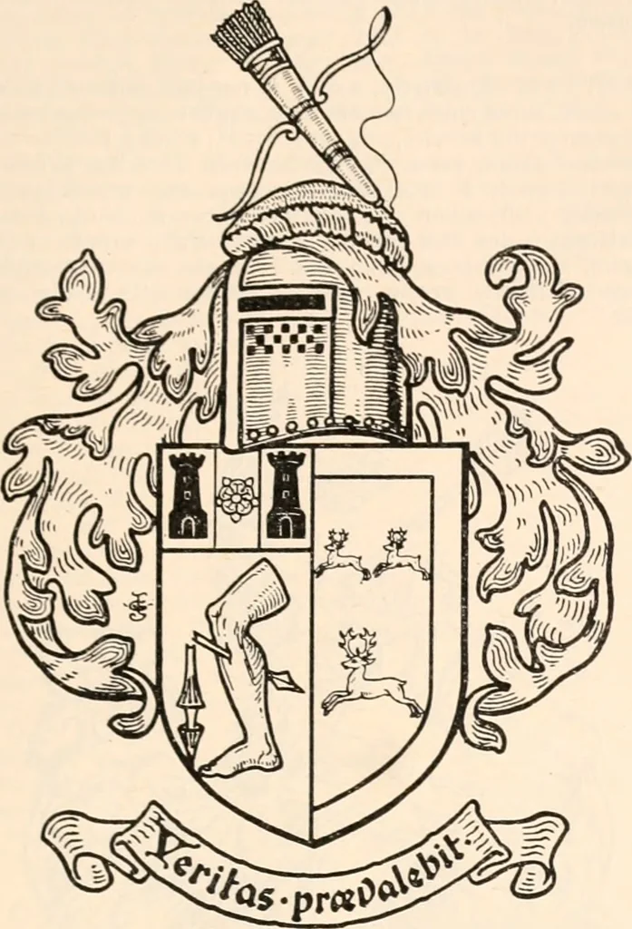 An illustration from Armorial families : a directory of gentlemen of coat-armour, 1905, leaf 250
