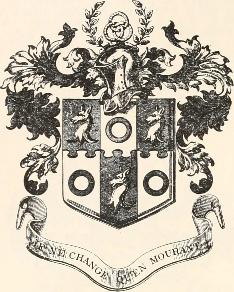 An illustration from Armorial families : a directory of gentlemen of coat-armour, 1905, leaf 251