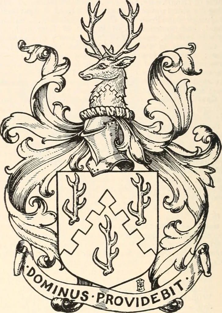 An illustration from Armorial families : a directory of gentlemen of coat-armour, 1905, leaf 255