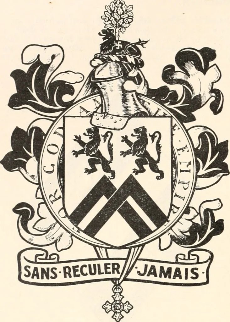 An illustration from Armorial families : a directory of gentlemen of coat-armour, 1905, leaf 257