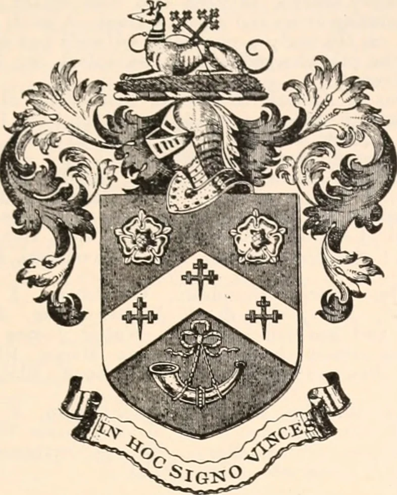 An illustration from Armorial families : a directory of gentlemen of coat-armour, 1905, leaf 260