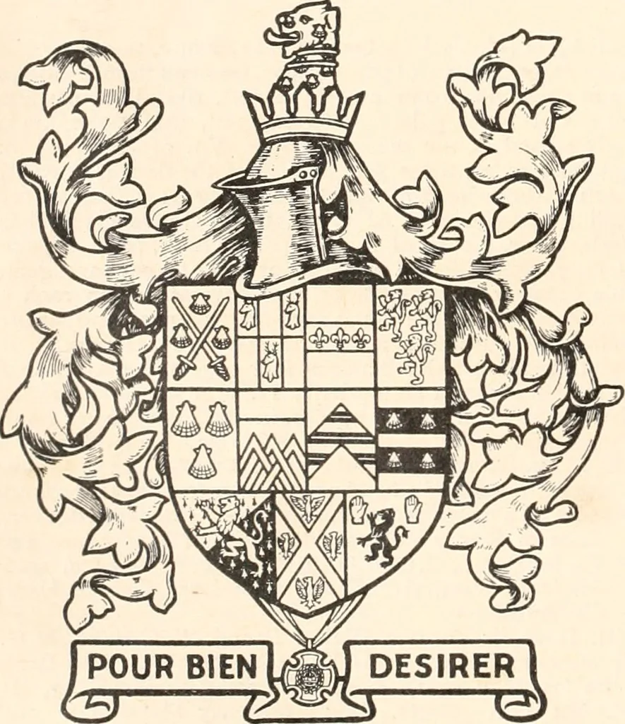 An illustration from Armorial families : a directory of gentlemen of coat-armour, 1905, leaf 261