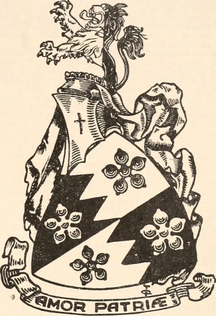 An illustration from Armorial families : a directory of gentlemen of coat-armour, 1905, leaf 262