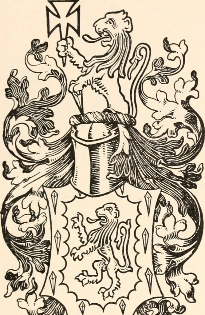 An illustration from Armorial families : a directory of gentlemen of coat-armour, 1905, leaf 264