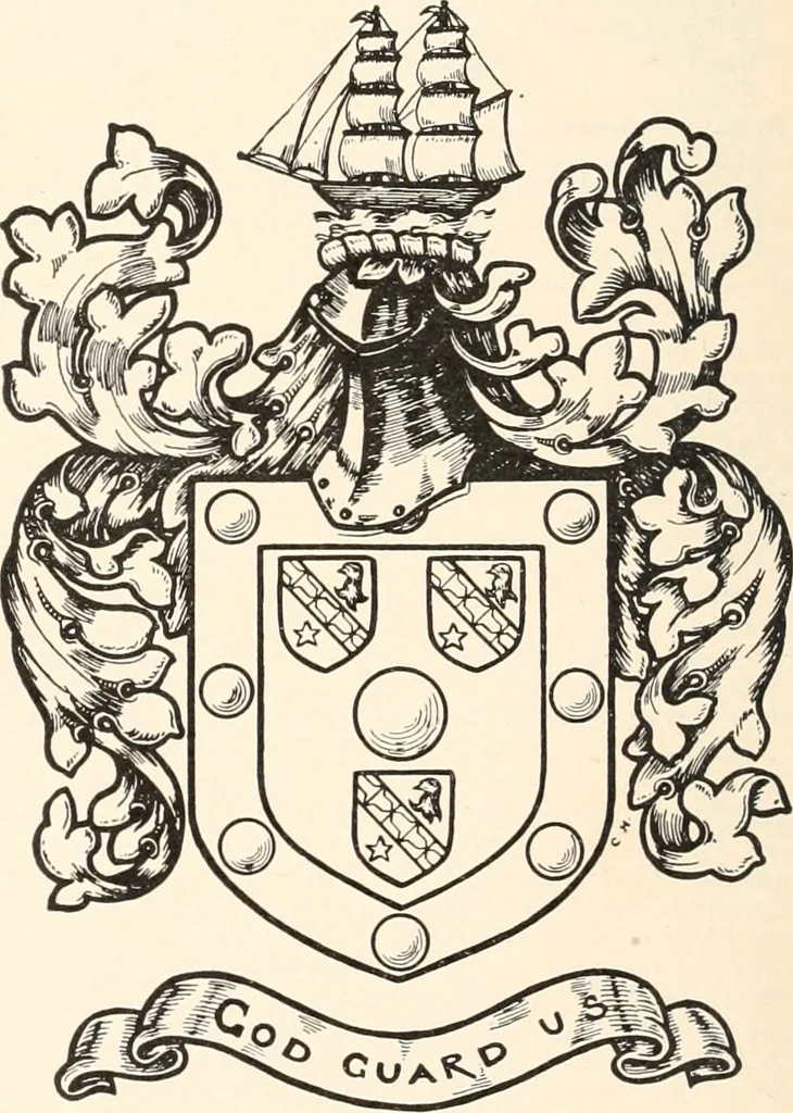 An illustration from Armorial families : a directory of gentlemen of coat-armour, 1905, leaf 267