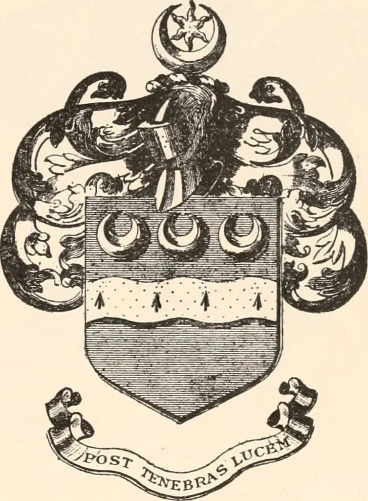 An illustration from Armorial families : a directory of gentlemen of coat-armour, 1905, leaf 268