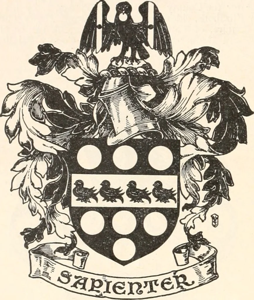 An illustration from Armorial families : a directory of gentlemen of coat-armour, 1905, leaf 269