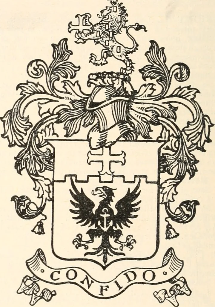 An illustration from Armorial families : a directory of gentlemen of coat-armour, 1905, leaf 269