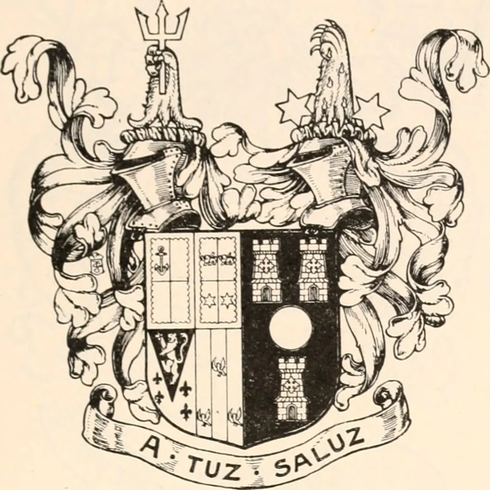 An illustration from Armorial families : a directory of gentlemen of coat-armour, 1905, leaf 272