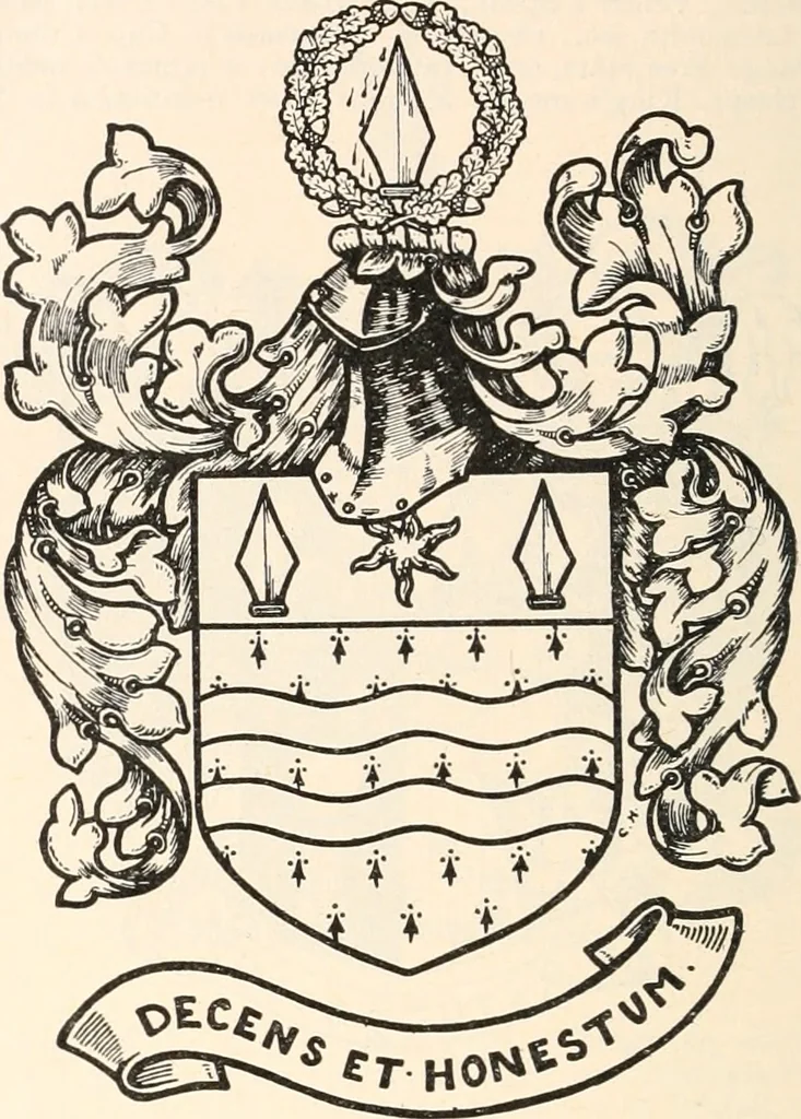 An illustration from Armorial families : a directory of gentlemen of coat-armour, 1905, leaf 273
