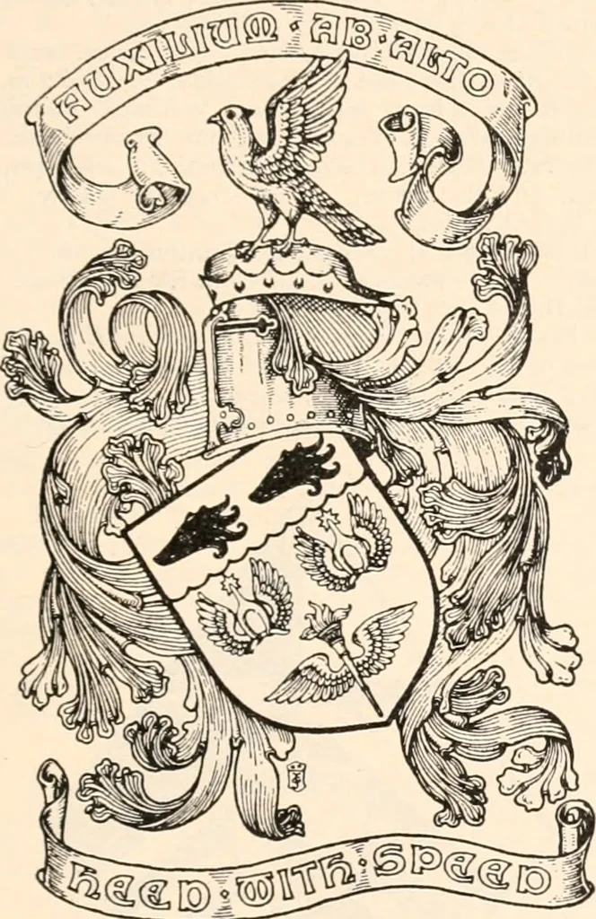 An illustration from Armorial families : a directory of gentlemen of coat-armour, 1905, leaf 274