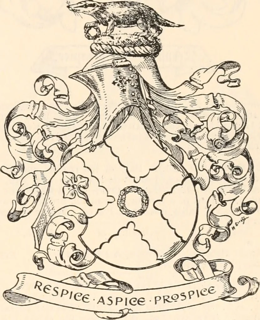 An illustration from Armorial families : a directory of gentlemen of coat-armour, 1905, leaf 282