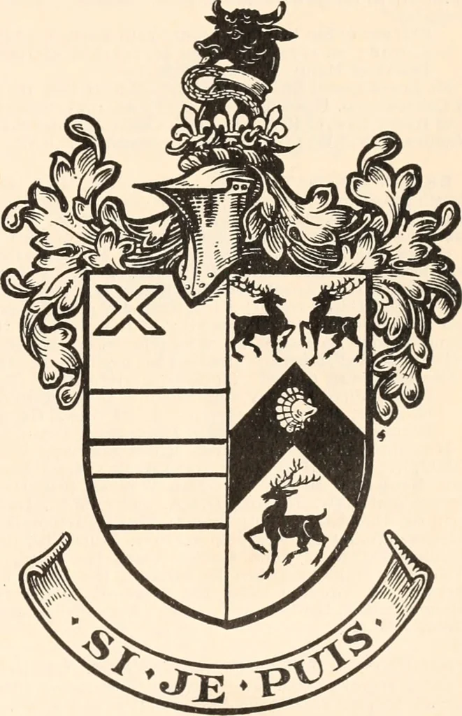 An illustration from Armorial families : a directory of gentlemen of coat-armour, 1905, leaf 284