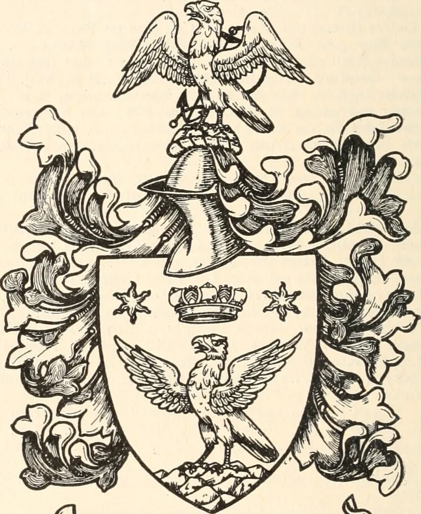 An illustration from Armorial families : a directory of gentlemen of coat-armour, 1905, leaf 285