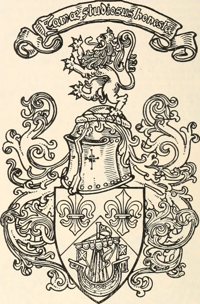 An illustration from Armorial families : a directory of gentlemen of coat-armour, 1905, leaf 287