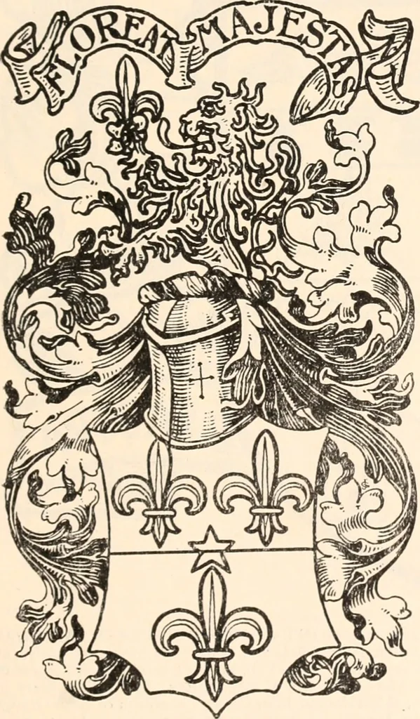 An illustration from Armorial families : a directory of gentlemen of coat-armour, 1905, leaf 288