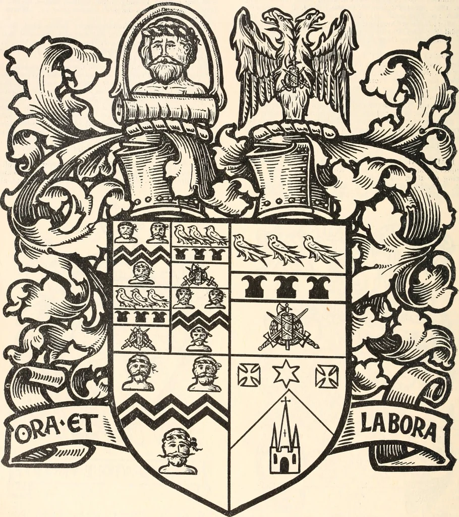 An illustration from Armorial families : a directory of gentlemen of coat-armour, 1905, leaf 289