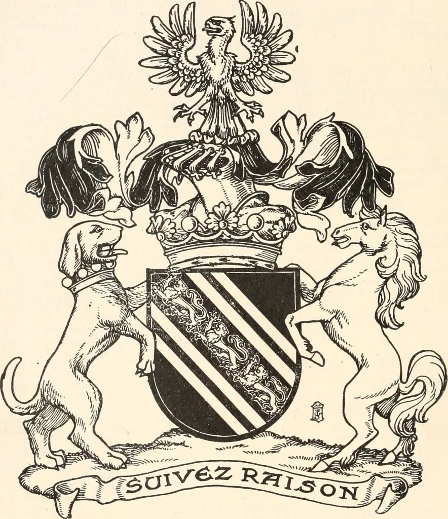 An illustration from Armorial families : a directory of gentlemen of coat-armour, 1905, leaf 291