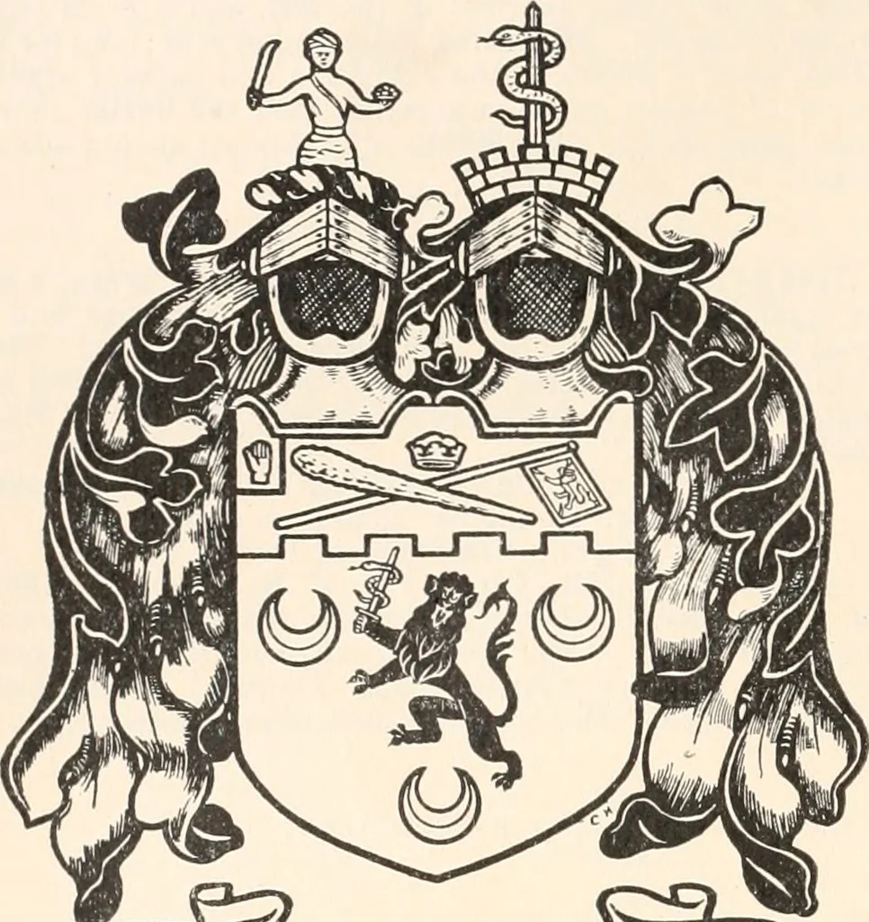 An illustration from Armorial families : a directory of gentlemen of coat-armour, 1905, leaf 295