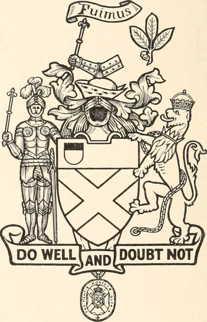 An illustration from Armorial families : a directory of gentlemen of coat-armour, 1905, leaf 295