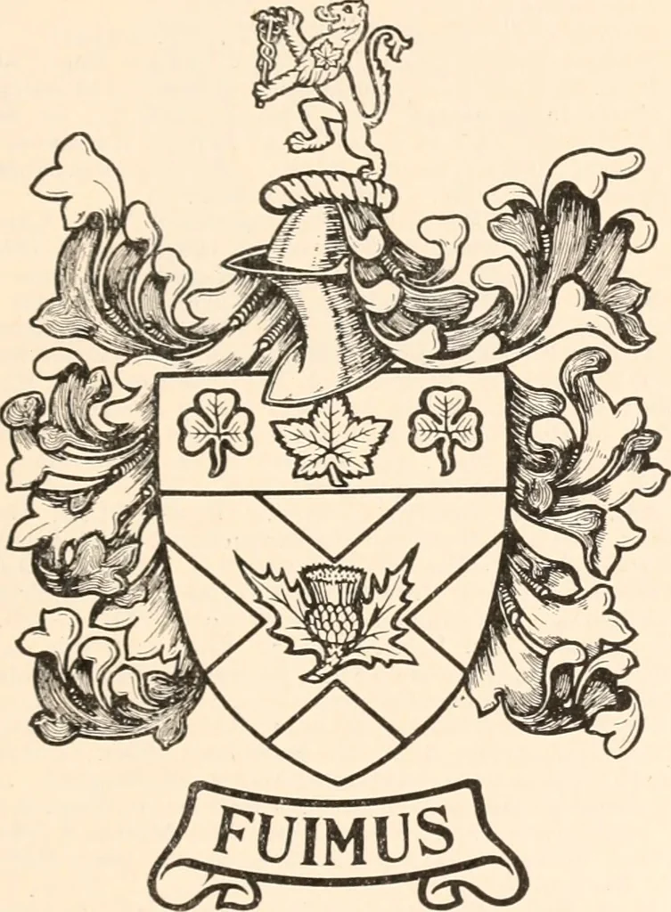An illustration from Armorial families : a directory of gentlemen of coat-armour, 1905, leaf 296