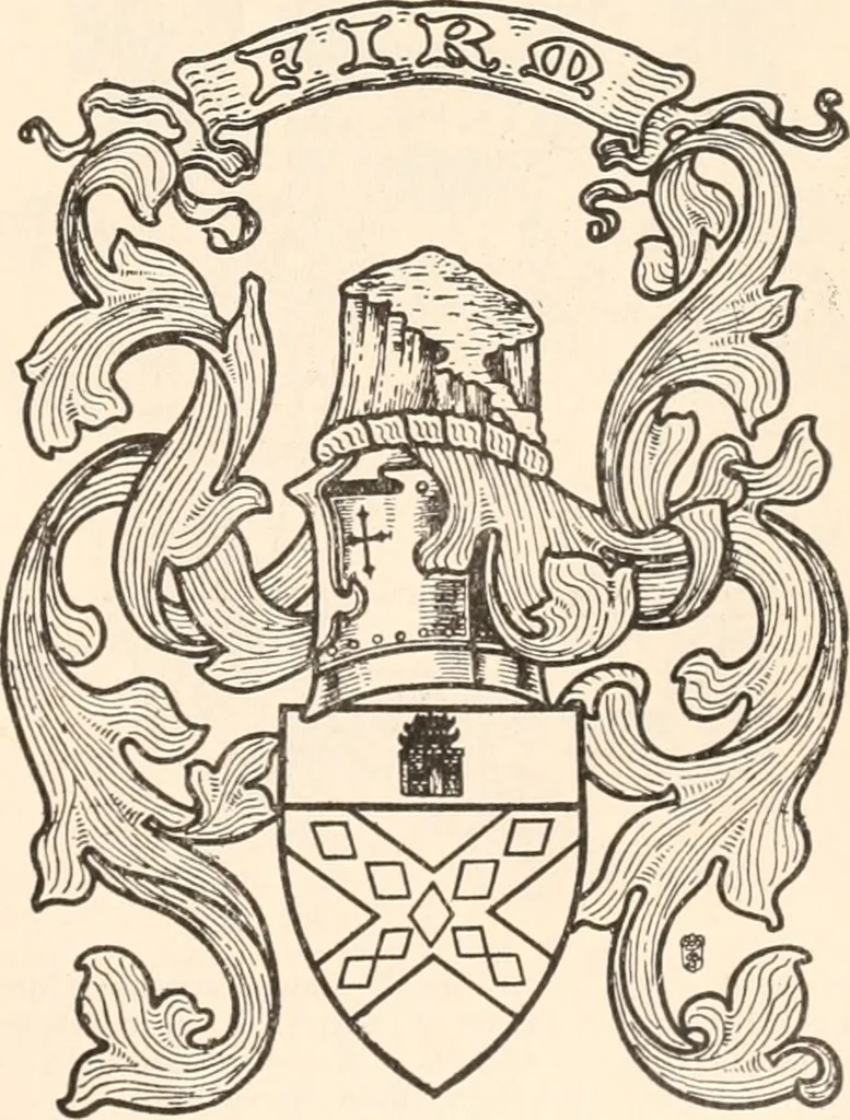 An illustration from Armorial families : a directory of gentlemen of coat-armour, 1905, leaf 296